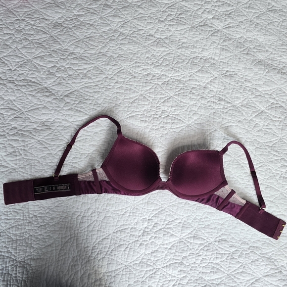 Victoria's Secret Very Sexy Push-up Bra - Burgundy Maroon 32B - Picture 9 of 14